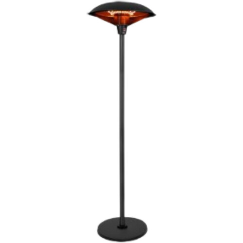 Tweedekans VONROC – Terrasverwarmer Staand – 2000 W & 360 Graden Straling – Voorzien Van 3 Standen En Kantelbeveiliging – Voor Veranda En Overkapping – Matzwart Metaal Tweedehands