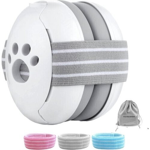 Tweedekans Vulpes Goods® BabyCare Gehoorbescherming – Baby & Peuter Oorkappen – 25 dB – Incl. 3 Hoofdbanden & Tas Tweedehands