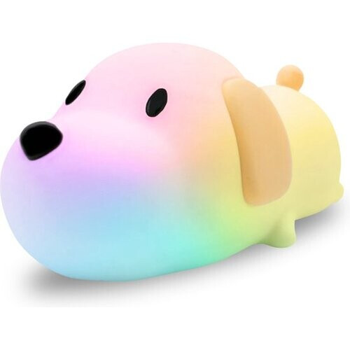 Tweedekans Vulpes Goods® Nachtlampje Kinderen - LED Licht & 8 Kleuren – Nachtlampje Babykamer – Puppy – USB-Oplaadbaar – Dimmer – Timer – Draadloos - Kindvriendelijk Tweedehands