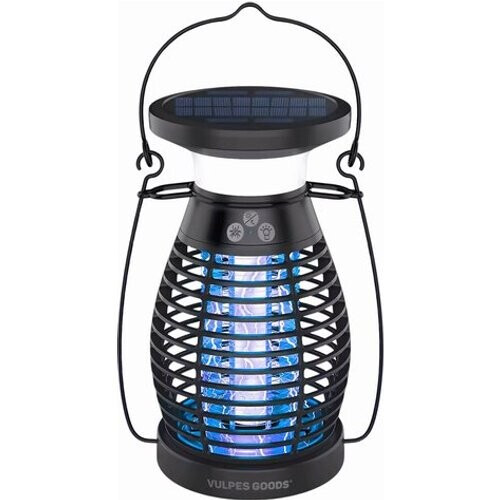 Tweedekans Vulpes Goods® Verjager Muggenlamp PRO – Elektrische Insectenlamp – UV & Nachtlamp – Zonne-energie – Waterdicht Tweedehands