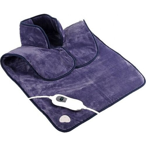 Tweedekans Warmtekussen - Elektrisch Deken met 9 Warmtestanden - Elektrische Warmte Mat - Verwarmd Nek, Schouder en Onderrug - 100W - Blauw Tweedehands