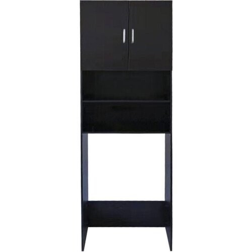 Tweedekans Wasmachine Kast - Wasdroger Ombouw - 190 cm - Zwart Tweedehands