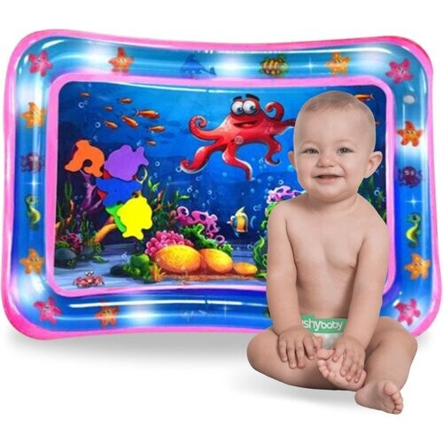 Tweedekans Waterspeelmat - Watermat - Speelkleed - Opblaasbaar - Tummy Time - Baby Speelgoed 0 Jaar - Kraamcadeau - Roze Tweedehands