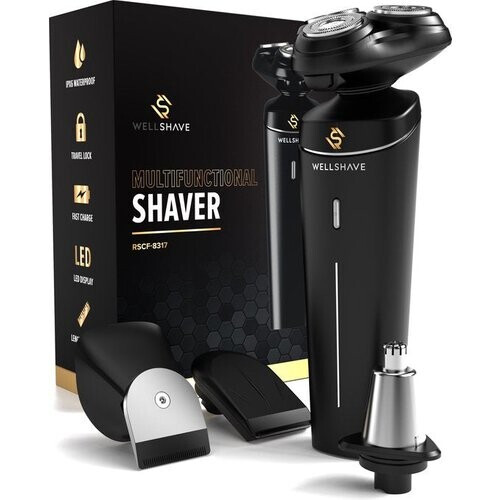 Tweedekans Wellshave 4 in 1 Scheerapparaat Mannen - Met Trimmer & Neustrimmer - Elektrisch Scheerapparaat- Nat en droog - Scheerapparaten - Scheren - Baardtrimmer