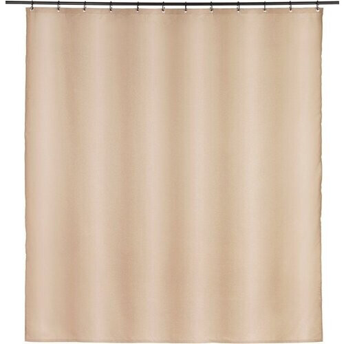 Tweedekans Wenko Douchegordijn Mayour Beige 180 x 200 cm - Waterafstotend Polyester met Linnenstructuur Tweedehands