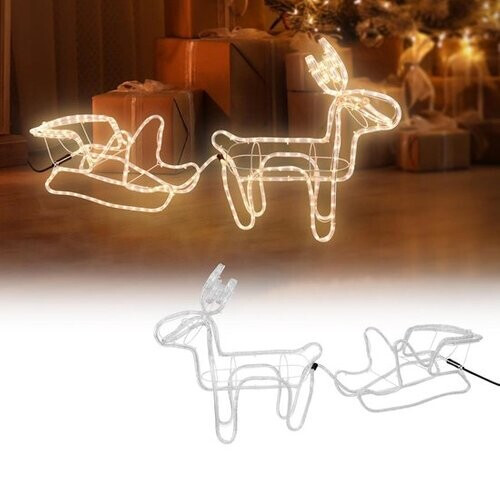 Tweedekans Westfalia Buitenverlichting - Rendier met slee - Warm wit Tweedehands