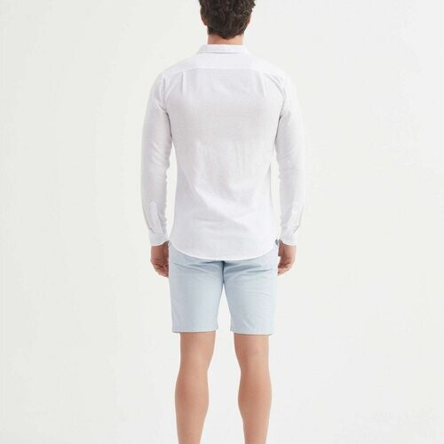 Tweedekans William de Faye Linnen Overhemd Heren – Regular Fit – 100% Linnen – Maat M – Wit – Ademend & Stijlvol Tweedehands