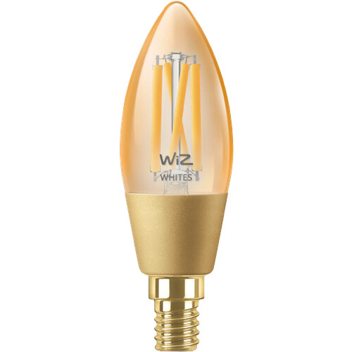 Tweedekans WiZ Kaarslamp Filament - Warm- tot koelwit licht - Goud - E14 Tweedehands