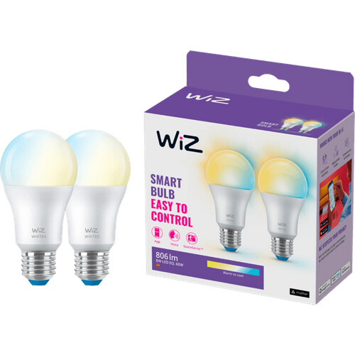 Tweedekans WiZ Smart Lamp 2-pack - Warm tot Koelwit Licht - E27 Mat Tweedehands