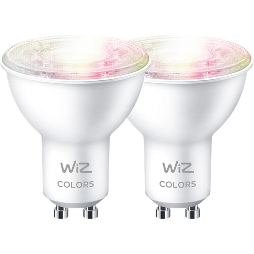 Tweedekans WiZ Smart Lamp - Wit en Gekleurd Licht - GU10 - 2-pack Tweedehands