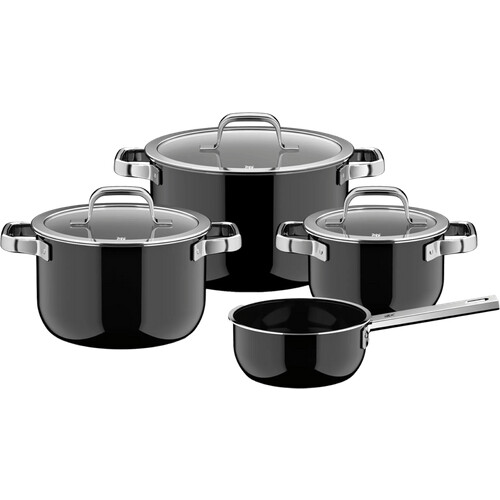 Tweedekans WMF Fusiontec Mineral Pro Pannenset 4-delig Zwart Tweedehands