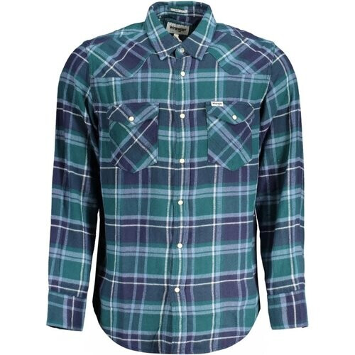Tweedekans Wrangler - 2XL - Western overhemd - Groen Tweedehands