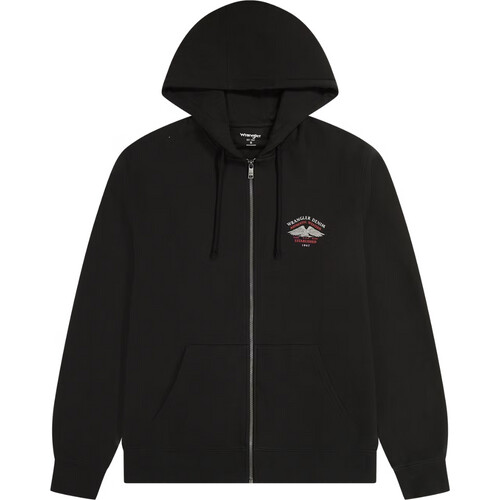 Tweedekans Wrangler Graphic Zip Hoodie 112362888 – Faded Black – Maat L Tweedehands
