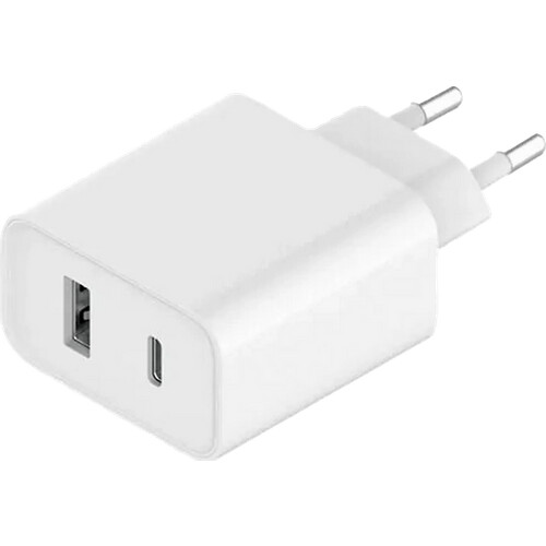 Tweedekans Xiaomi Power Delivery en Quick Charge Oplader met 2 Usb Poorten 33W Wit Tweedehands