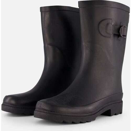Tweedekans Xq Footwear Dames Regenlaars Riem Rubber Zwart - Laarzen - 38 Tweedehands