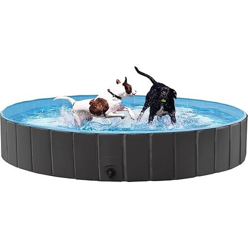 Tweedekans Yaheetech Opvouwbaar Hondenzwembad Ø100/120/140/160 x 30 cm - PVC - Antislip Tweedehands