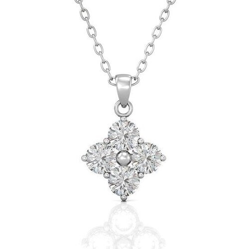 Tweedekans Yolora Dames Ketting met Hanger - Kalpa Camaka Kristallen - Zilverkleurig - 18K Witgoud Verguld - Vrouwen Collier Zilver - Sieraden - Halsketting - Luxe Giftbox - Geschenkdoos - Cadeau doos - Exclusieve Geschenkverpakking - Mooie Cadeauverpakking Tweedehands