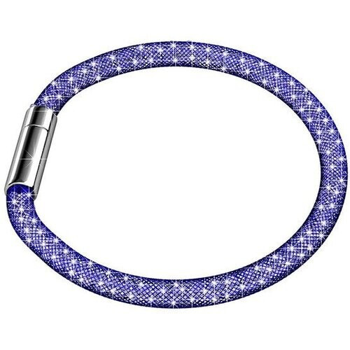 Tweedekans Yolora Dames Mesh Armband - Kalpa Camaka Kristallen - Paars - Vrouwen Armband Paarskleurig - Sieraden - Luxe Giftbox - Geschenkdoos - Cadeau doos - Exclusieve Geschenkverpakking - Mooie Cadeauverpakking Tweedehands