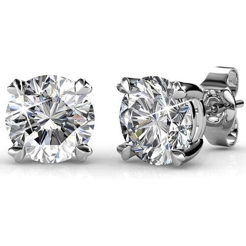 Tweedekans Yolora Oorbellen - Rond - Zilver - Kalpa Camaka Kristallen Tweedehands