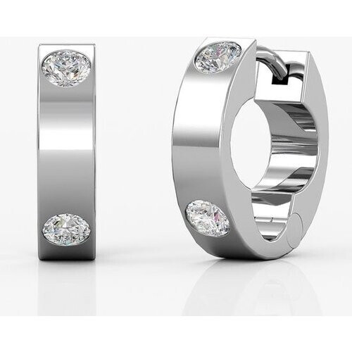 Tweedekans Yolora Elgance Dames Oorringen met Kalpa Camaka Kristallen - Zilverkleurig - 18K Witgoud Verguld - Vrouwen Oorbellen Zilver - Sieraden - Luxe Giftbox - Geschenkdoos - Cadeau doos - Exclusieve Geschenkverpakking - Mooie Cadeauverpakking Tweedehands