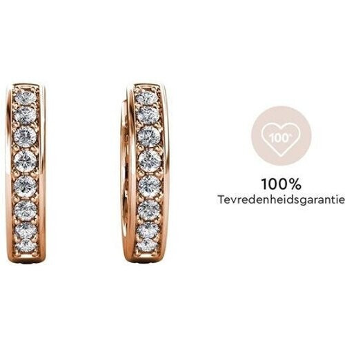 Tweedekans Yolora Kids Oorbellen met Kalpa Camaka Kristallen - Ros� kleurig - 18K Ros�goud Verguld Tweedehands