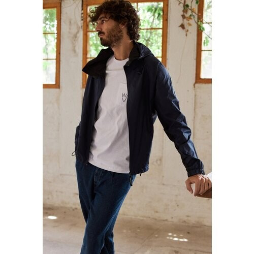 TWOTHIRDS mannen vegan Jas Aldabra Marineblauw Tweedehands