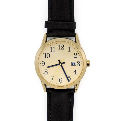 Tyme Cambridge Heren Horloge - Polshorloge - 38mm - Crème/Bruin