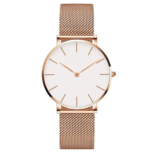 Tyme Ibiza Dames Horloge - Polshorloge - 36mm Wit/Rosékleurig - Waterdicht tot 30m