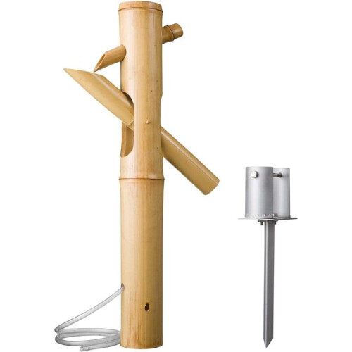 Ubbink Bamboewatertuimelaar II - waterornament - eenvoudig te installeren - bruin