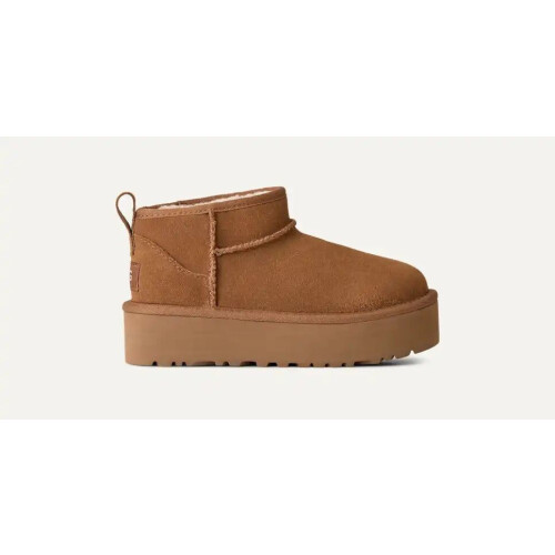 Ugg Classic Ultra Mini Platform - Kinderen laars - UGGplush™ wolmix - zwart - maat 38 Tweedehands
