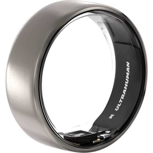 Ultrahuman Ring Air - Smart Ring - Slaap&Fitnesstracker - Raw Titanium - Maat 13 Tweedehands