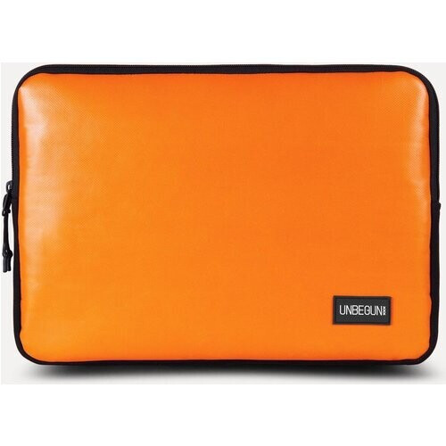 UNBEGUN mannen vegan Laptop Sleeve Oranje Tweedehands