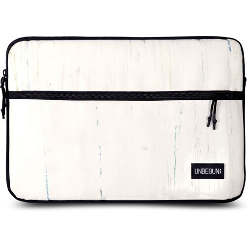 UNBEGUN mannen vegan Laptophoes Voorvak Off White