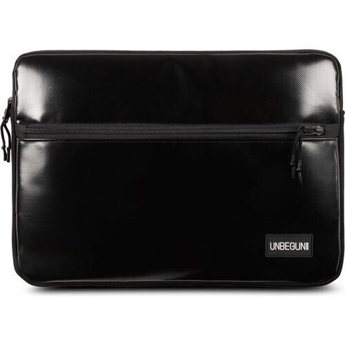 UNBEGUN mannen vegan Laptophoes Voorvak Zwart Tweedehands