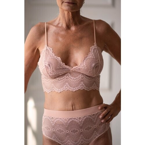 Understatement dames vegan Bralette Top Zacht Roze Tweedehands