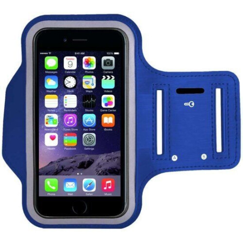 Universele Sportarmband - Smartphone - Verstelbaar - Donkerblauw