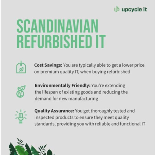 upcycle it Apple iPhone 14 - Refurbished Grade A - 15,5 cm (6.1") 256 GB 5G Dual SIM iOS 17 Zwart