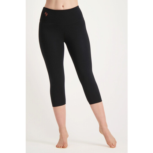 Urban Goddess Satya Capri - Yoga Legging - Dry-fit 3/4 lengte - Urban Black (M)