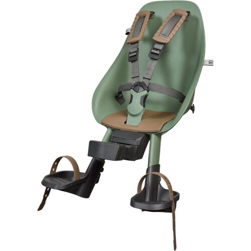 Urban Iki Fietsstoeltje - Voorzitje - Geschikt voor e-bikes - Icho Green/Kurumi Brown