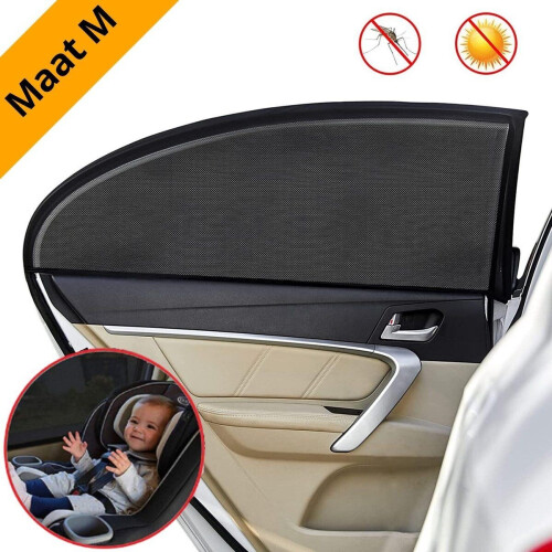 Urban State Sunshade Pro - Zonnescherm auto baby - UV bescherming - Maat M (2 stuks) Tweedehands