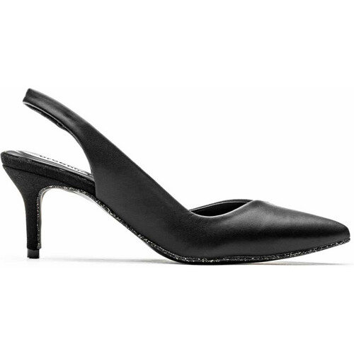 Urbanima dames vegan Boulevard Slingbacks Zwart Tweedehands