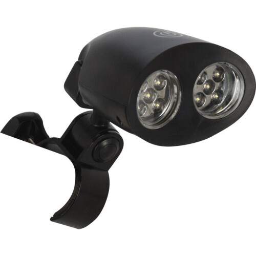 VAGGAN BBQ Lamp - 2 Lichtbundels - Kantelbaar - Zwart (1 stuk) Tweedehands