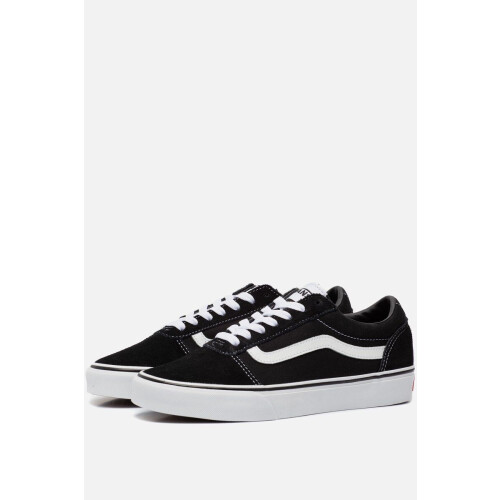 VANS MN Ward - Lage sneakers - Suède Canvas - black/whit Tweedehands