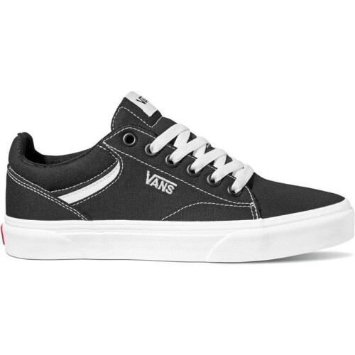Vans WM Seldan - Lage sneakers - Dubbel gestikte bovenlaag - Black/White (37) Tweedehands