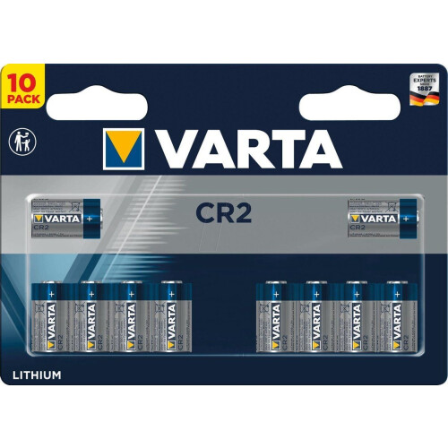 Varta 06206 - Lithium Fotobatterij CR2 - Set van 10 stuks