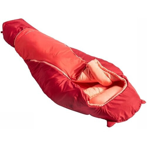 Vaude Alpli Adjust 400 SYN Junior Slaapzak Donkerrood/Rood Tweedehands