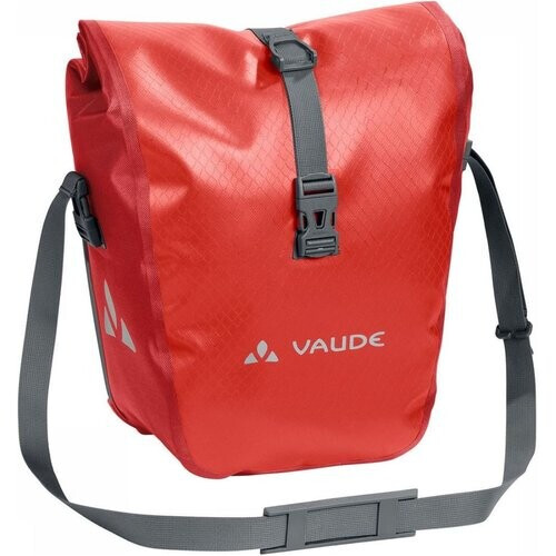 Vaude Aqua Front Dubbele Fietstas Lichtrood Tweedehands
