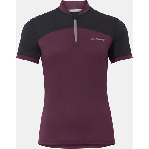 Vaude Maro Hzip T-Shirt Bordeaux / Kastanjebruin/Zwart Tweedehands