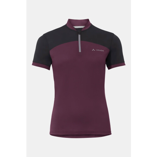 Vaude Maro Hzip T-Shirt Bordeaux / Kastanjebruin/Zwart Tweedehands