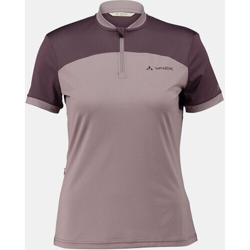 Vaude Maro Hzip T-Shirt Lila/Marineblauw Tweedehands